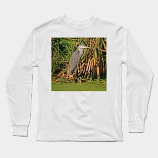 Grey Heron, October 2019 Long Sleeve T-Shirt